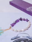 Amethyst Pearl Bracelet